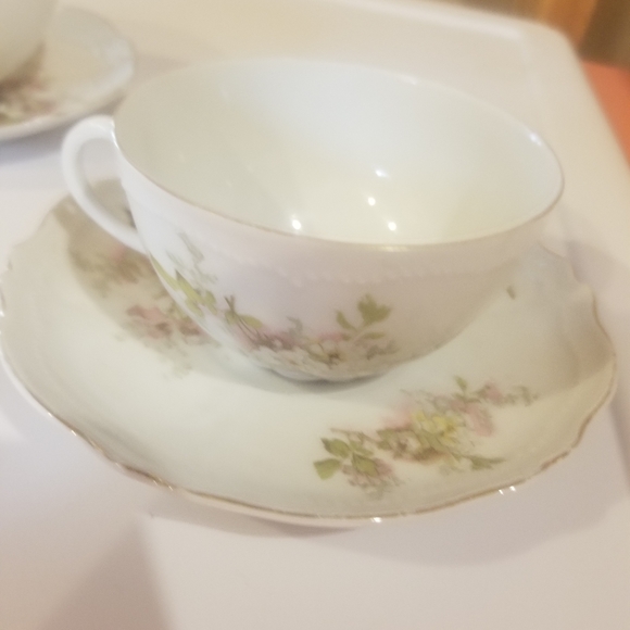 2 cups and saucers hand painted O&E.G - Picture 2 of 10